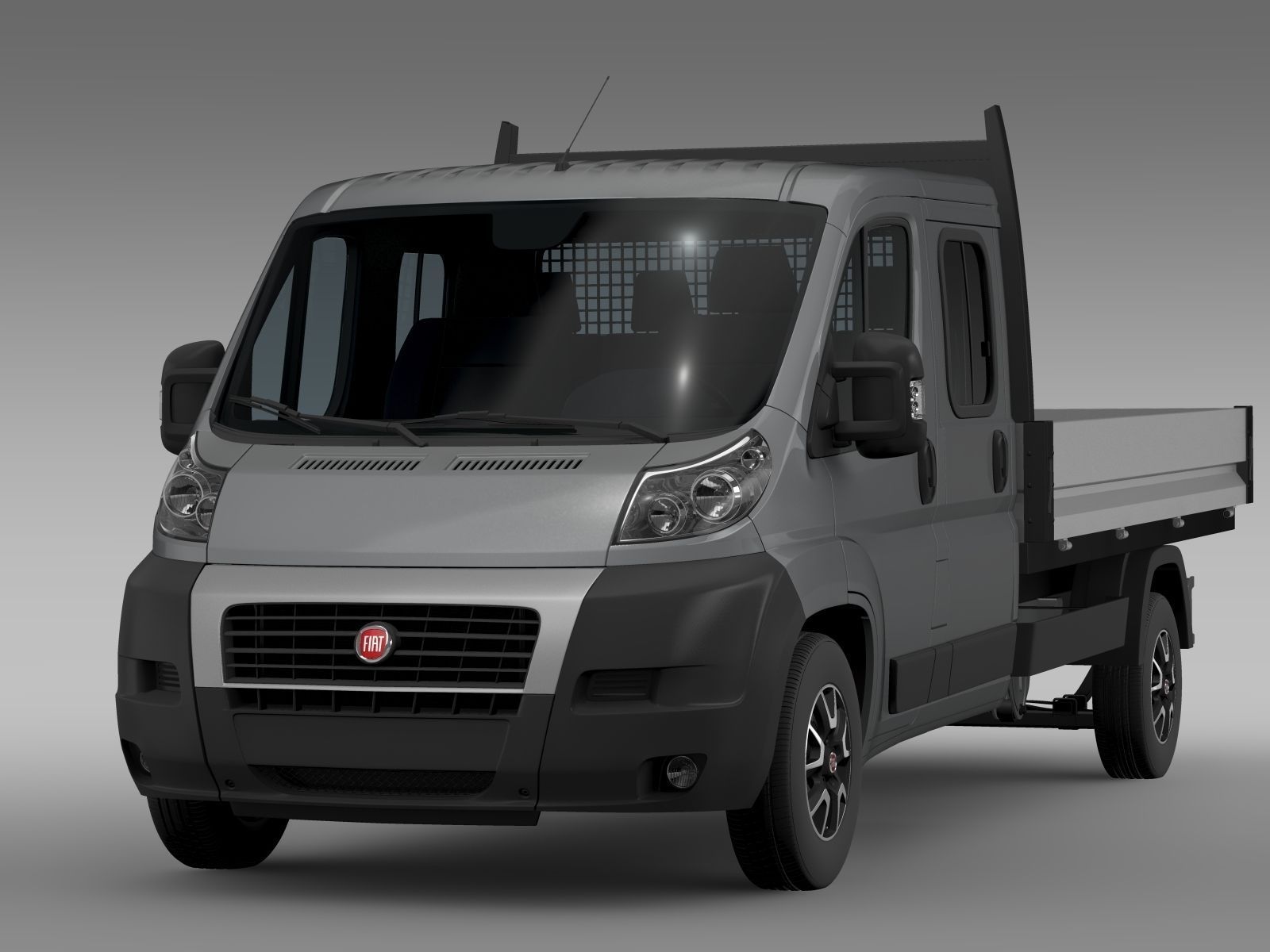 Fiat Ducato Crew Cab Truck 2009 2014 3D model_4