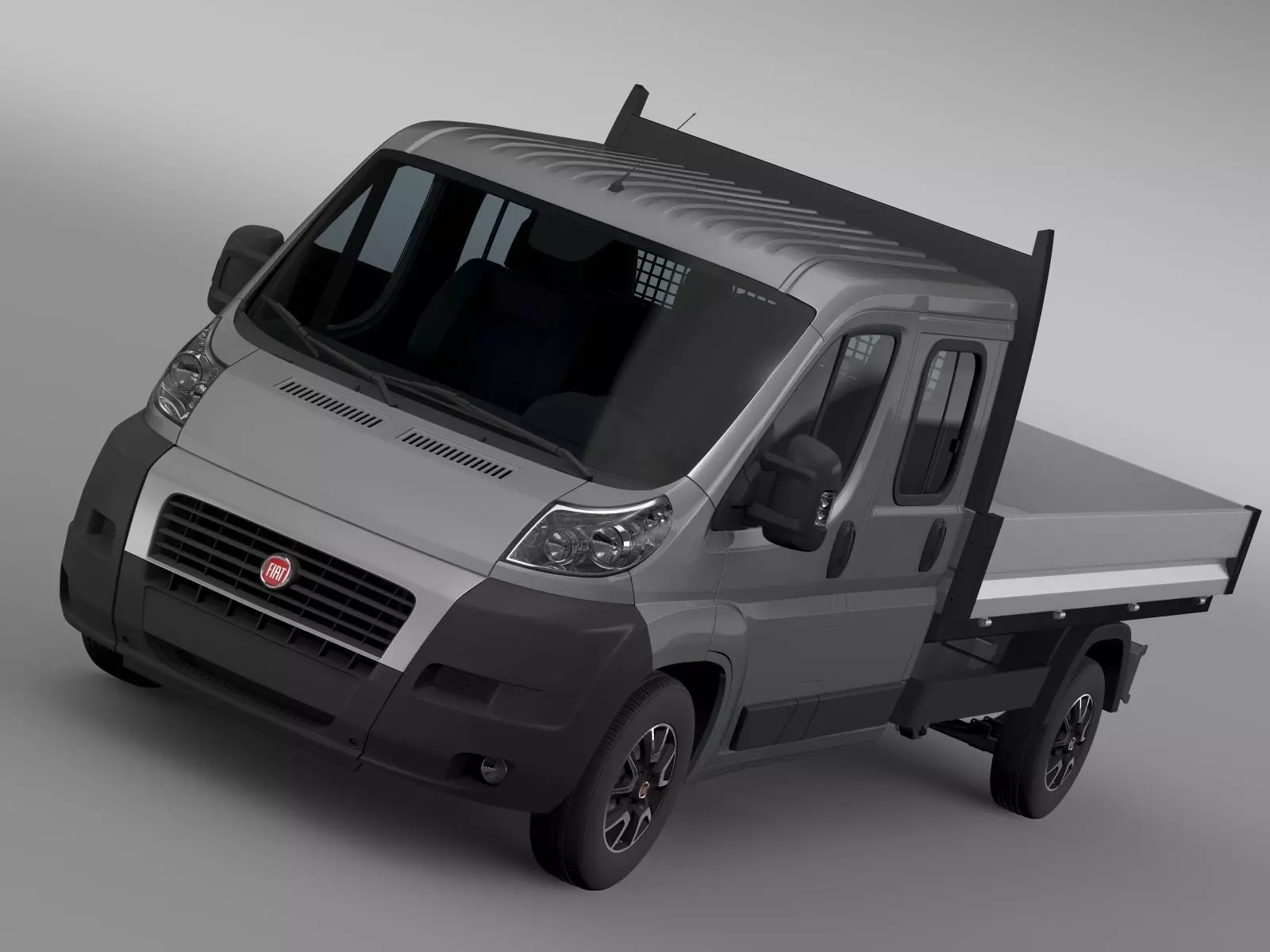 Fiat Ducato Crew Cab Truck 2009 2014 3D model_0