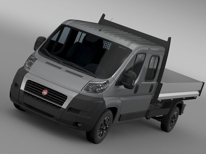 Fiat Ducato Crew Cab Truck 2009 2014 3D model