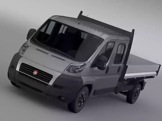 Fiat Ducato Crew Cab Truck 2009 2014 3D model