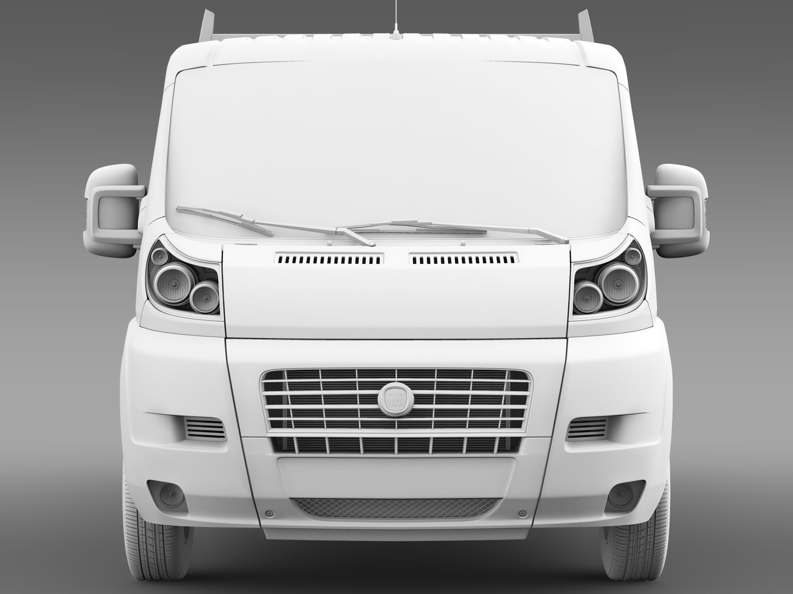 Fiat Ducato Crew Cab Truck 2009 2014 3D model_12