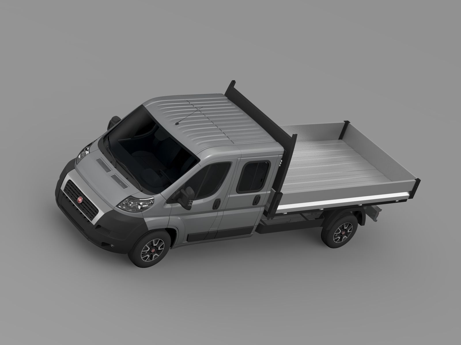 Fiat Ducato Crew Cab Truck 2009 2014 3D model_10