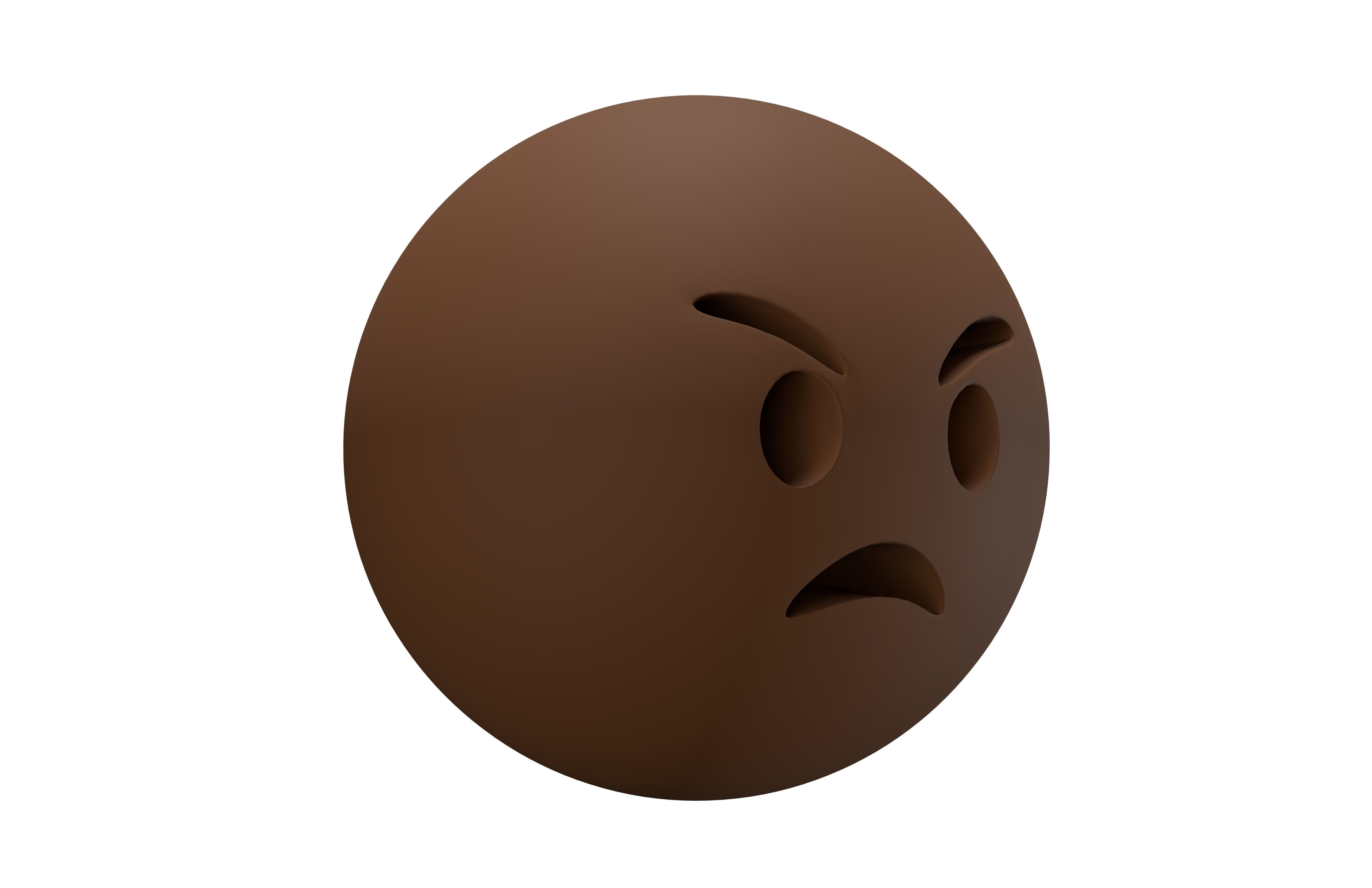 3D model Angry Face v2 004 VR / AR / low-poly | CGTrader