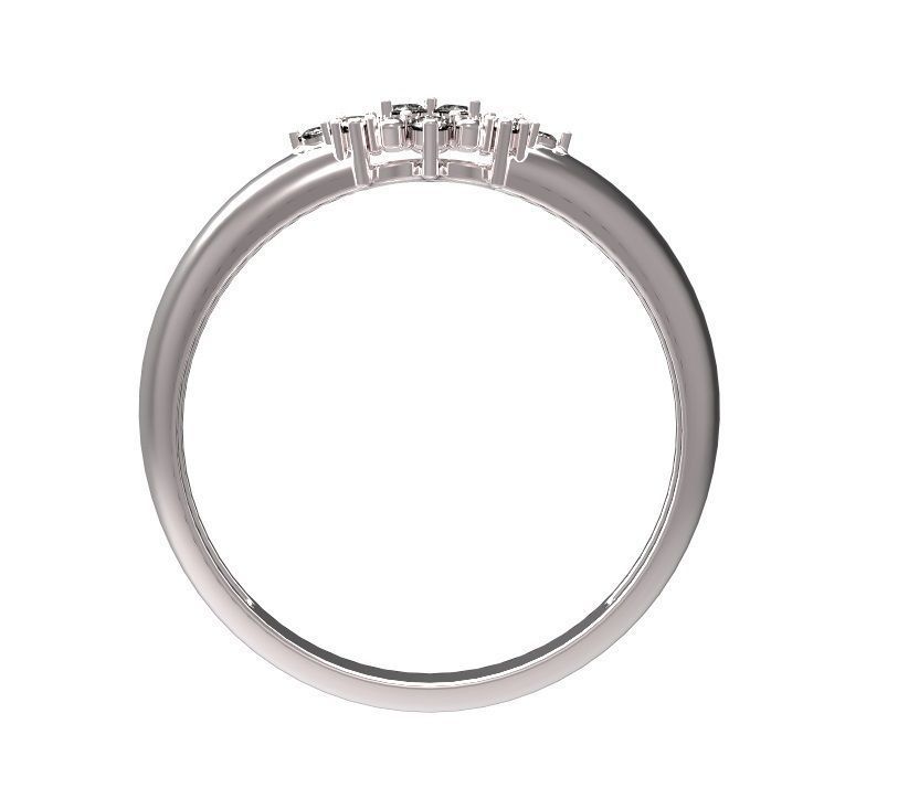 Ring diamond cluster 3D print model_5