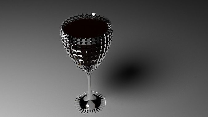 Glass wine 3D model