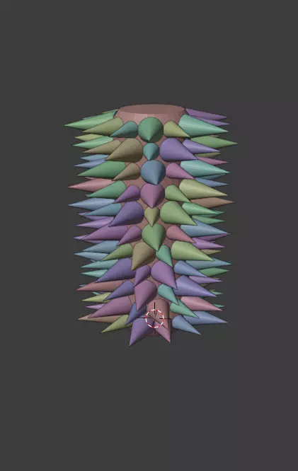 Barbed roller Free low-poly 3D model