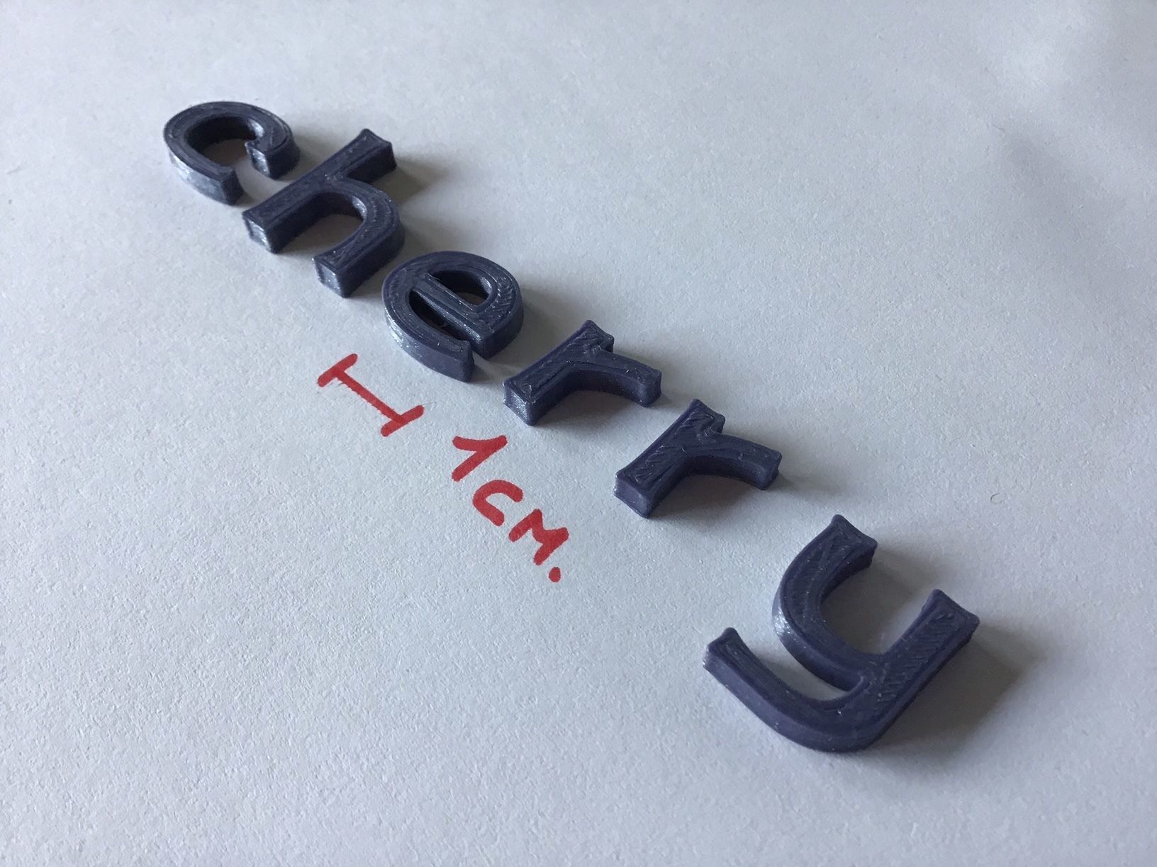 CHERRY uppercase and lowercase 3D Letters STL FILE 3D print model_7