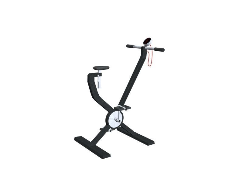 Exercise bike 3D model_0