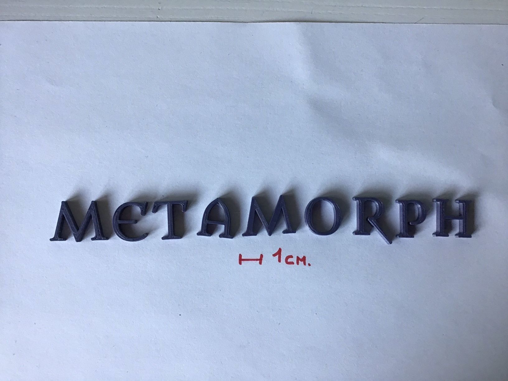 METAMORPH uppercase and lowercase 3D Letters STL FILE 3D print model_2