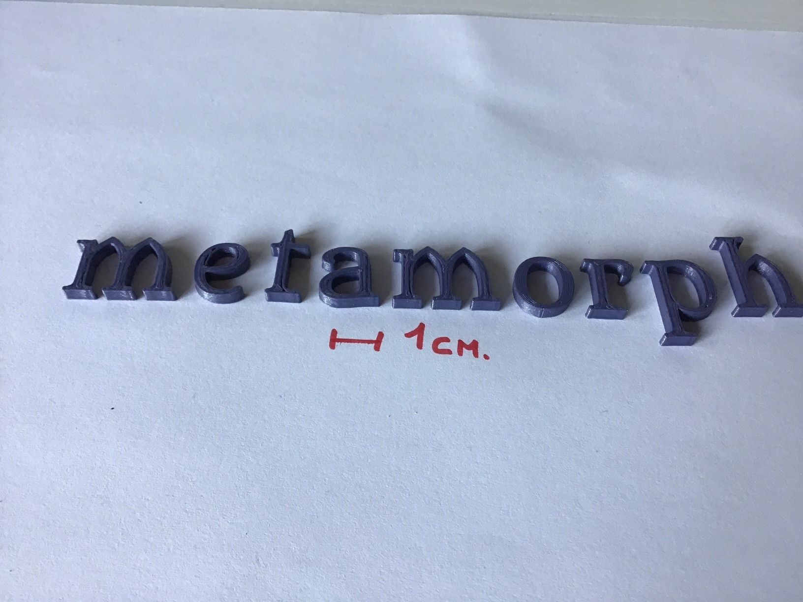 METAMORPH uppercase and lowercase 3D Letters STL FILE 3D print model_6