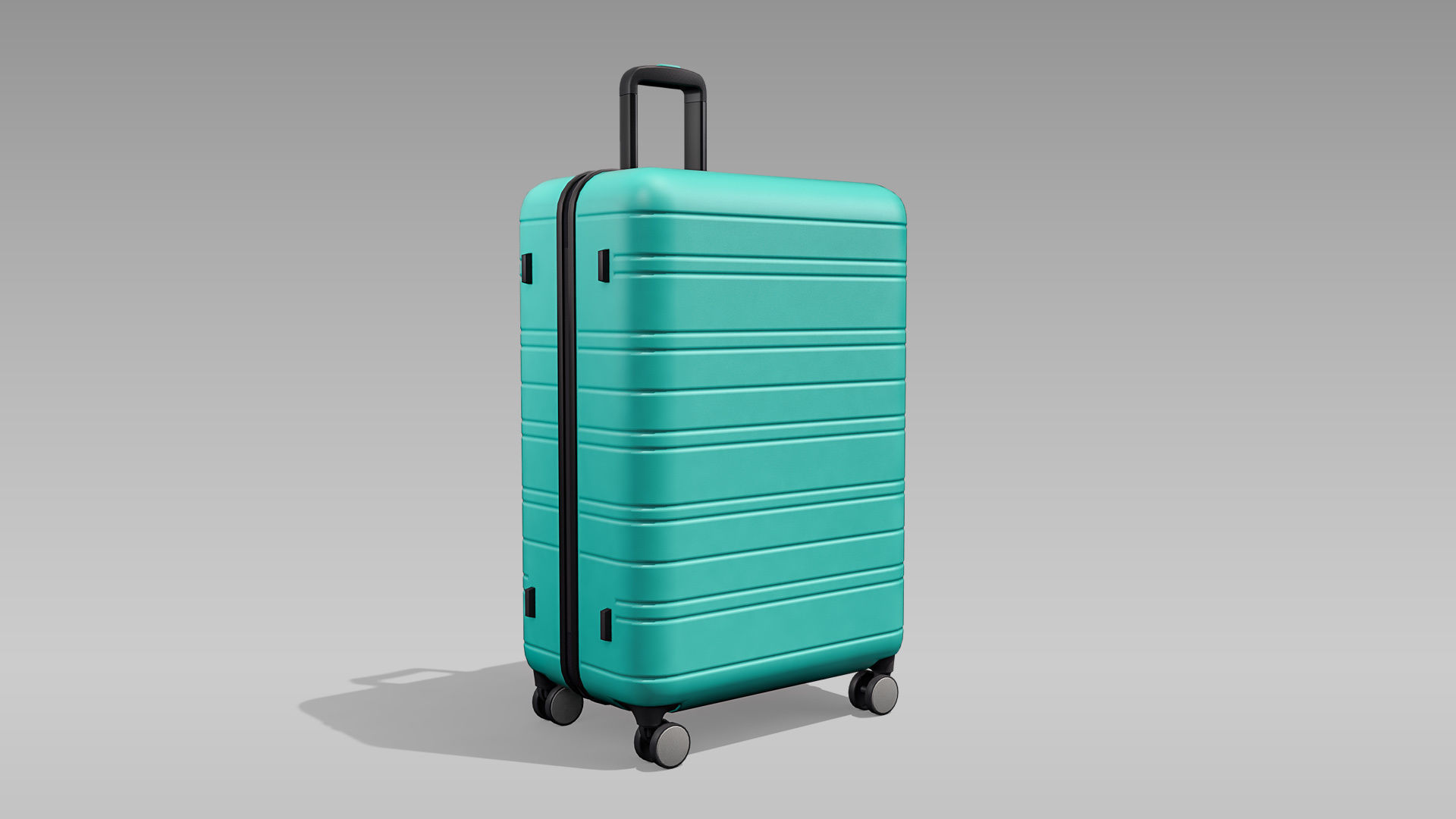 Hardside Spinner Travel Luggage Suitcase Low-poly 3D model_1