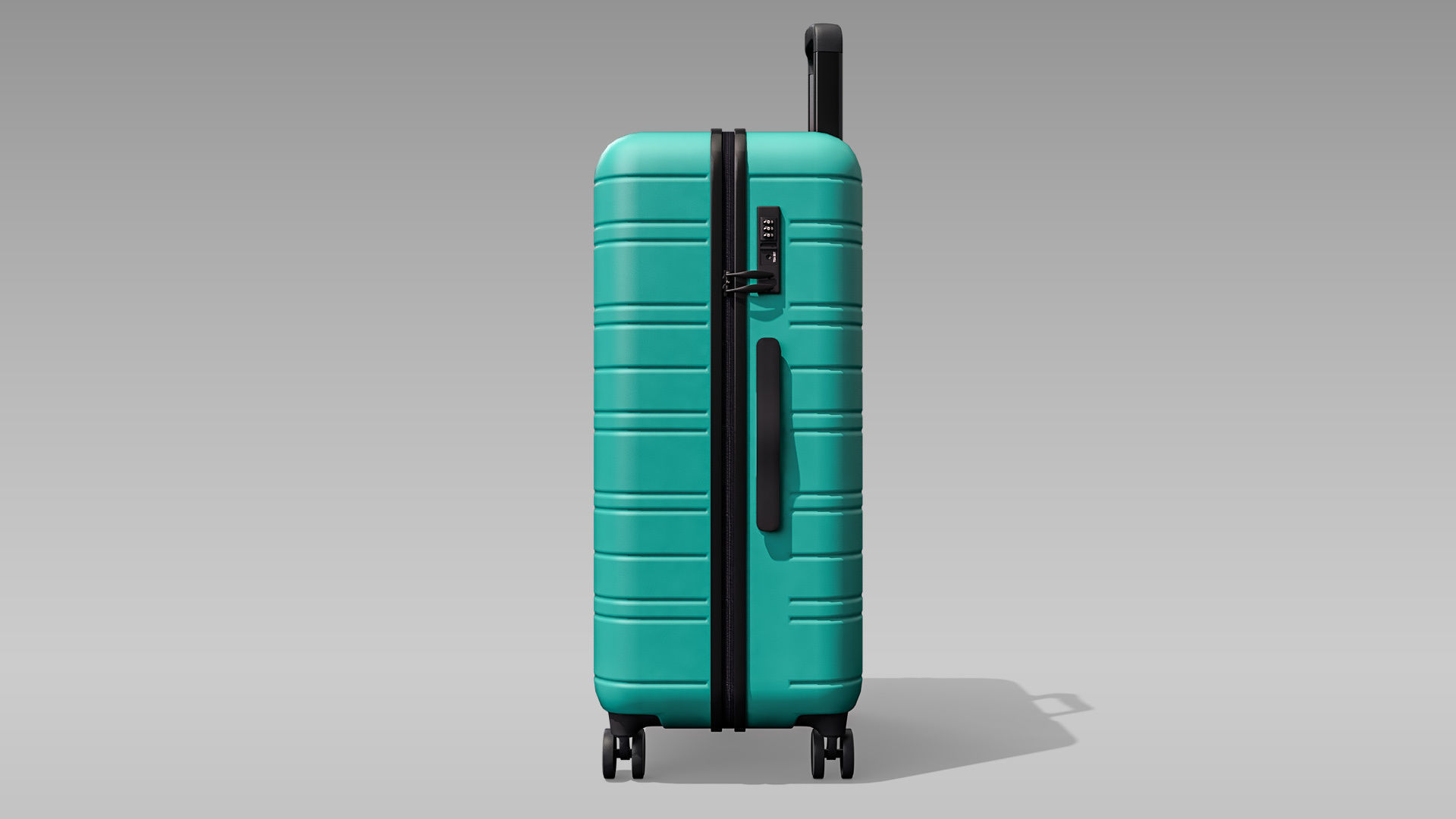 Hardside Spinner Travel Luggage Suitcase Low-poly 3D model_4