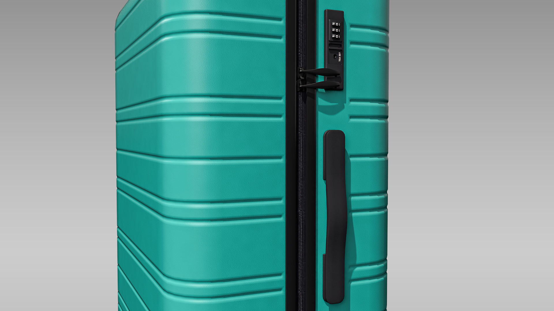 Hardside Spinner Travel Luggage Suitcase Low-poly 3D model_5