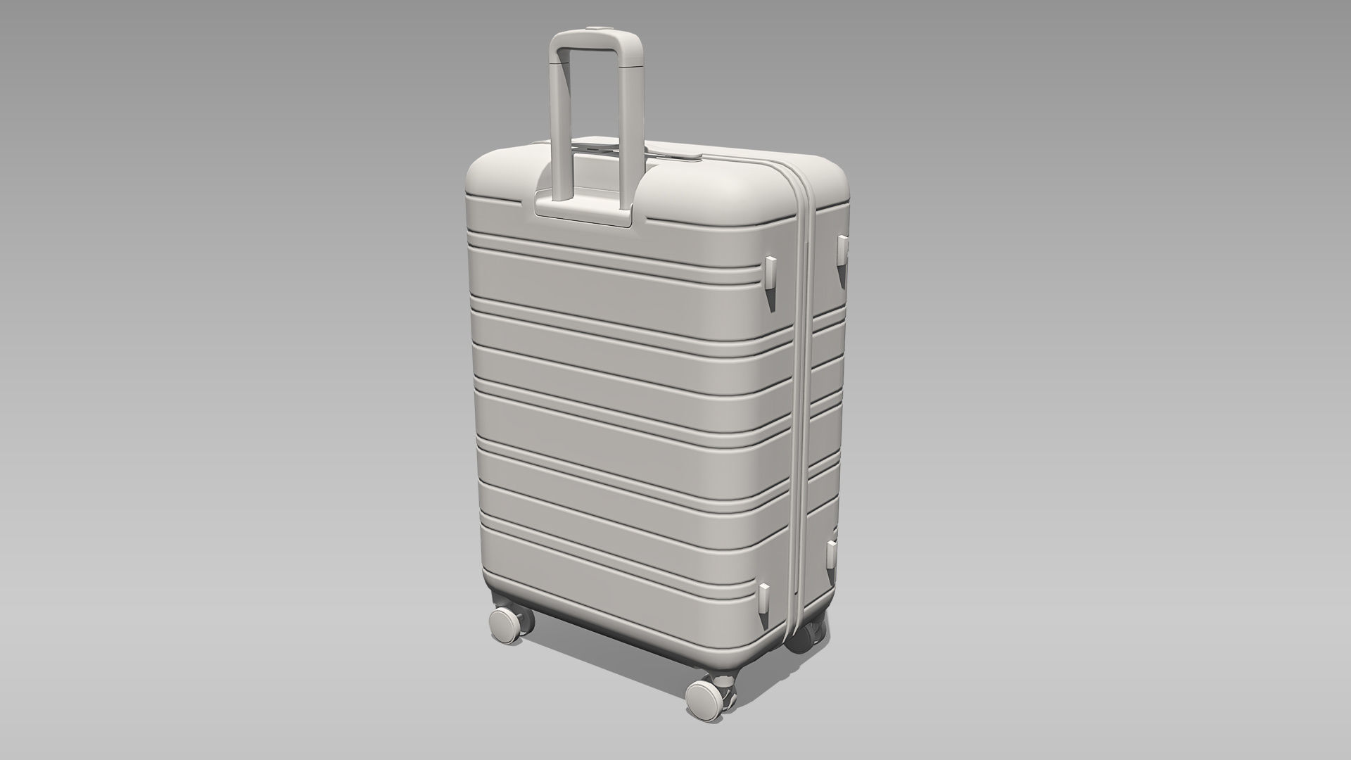 Hardside Spinner Travel Luggage Suitcase Low-poly 3D model_14