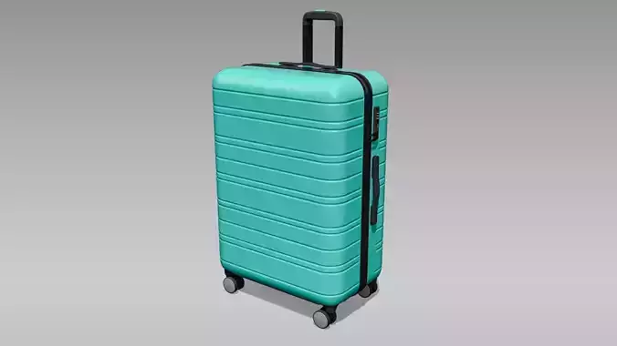 Hardside Spinner Travel Luggage Suitcase Low-poly 3D model