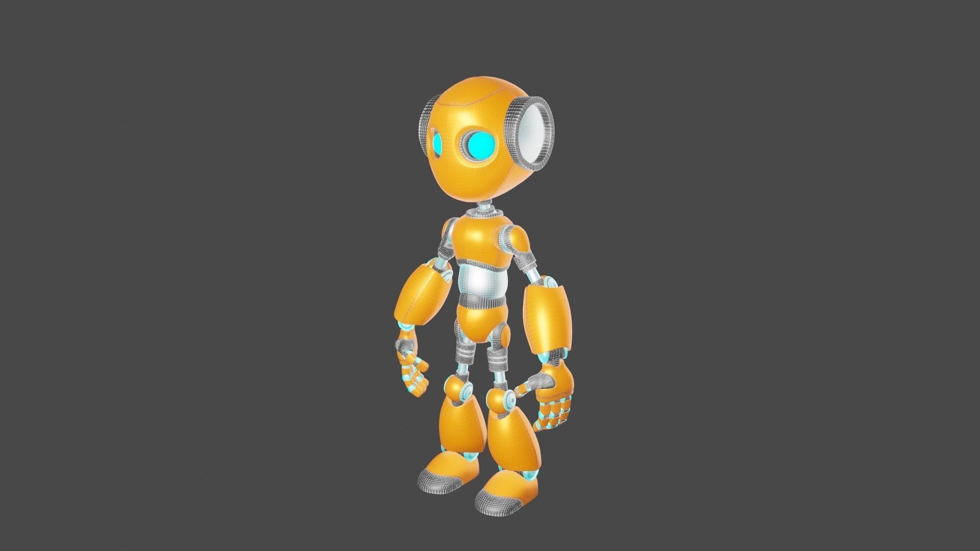 Robot Character - RC02 3D print model_6