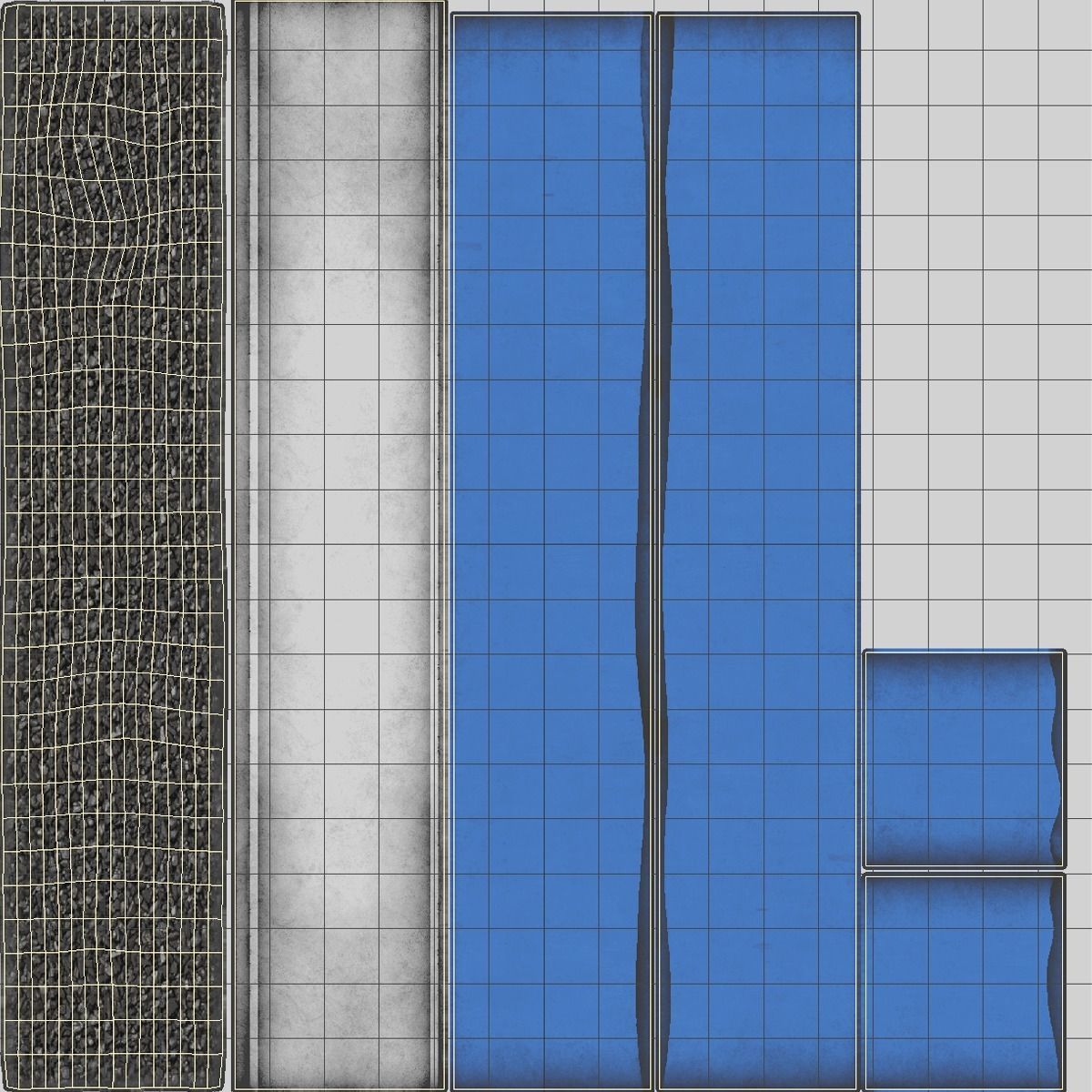 Cargo Train Low-poly 3D model_15