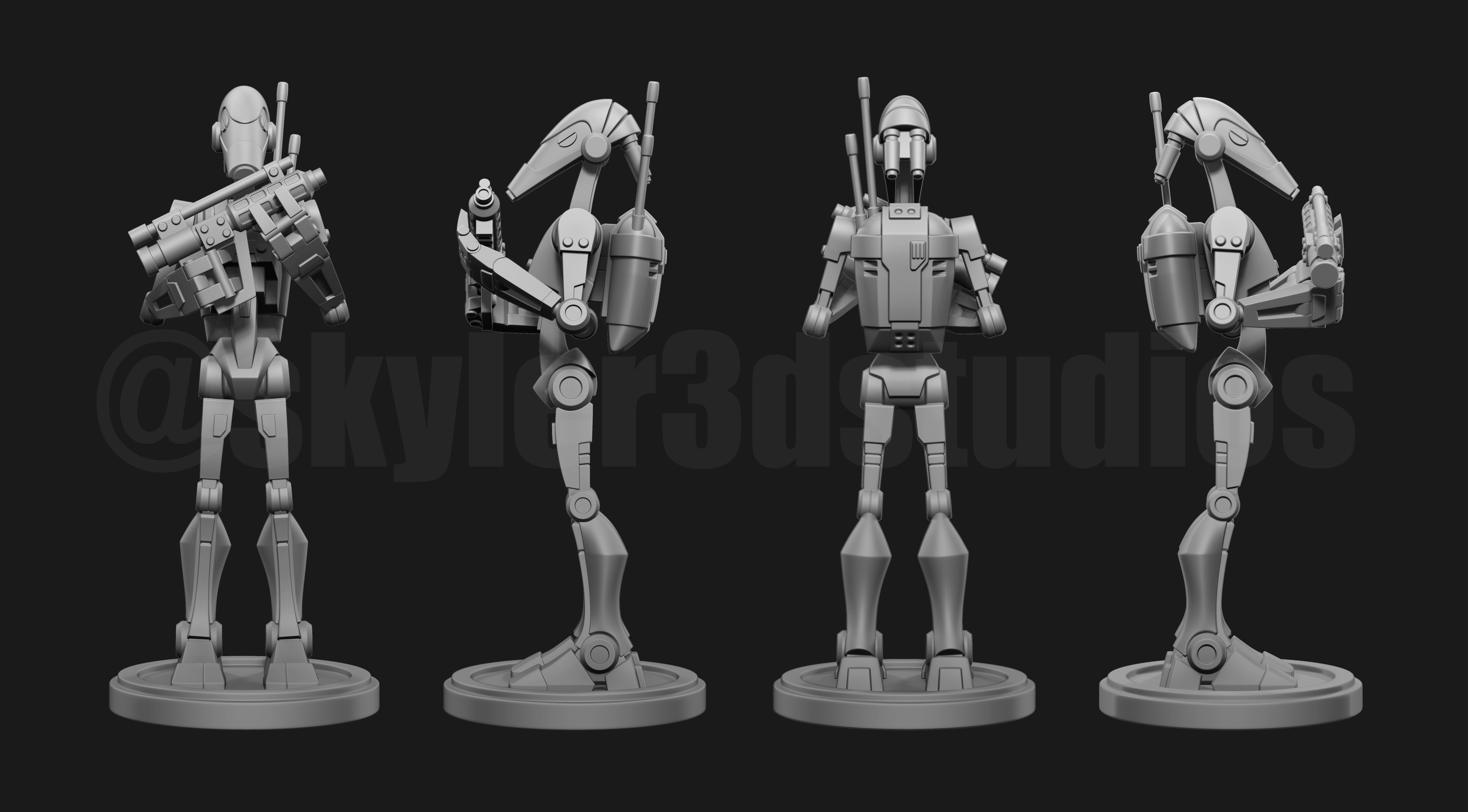 Star Wars Battle Droids  3D print model_2
