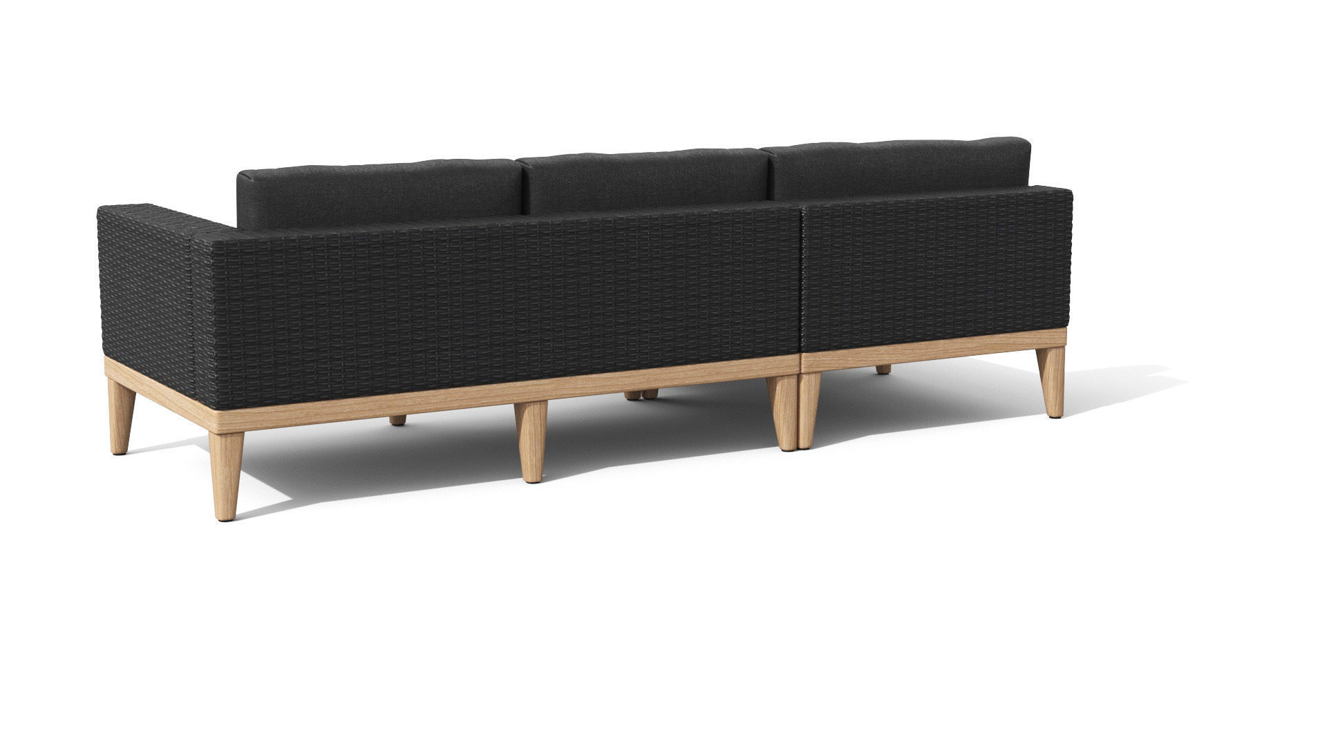 Urba Slate Gray Sectional Sofa Low-poly 3D model_29