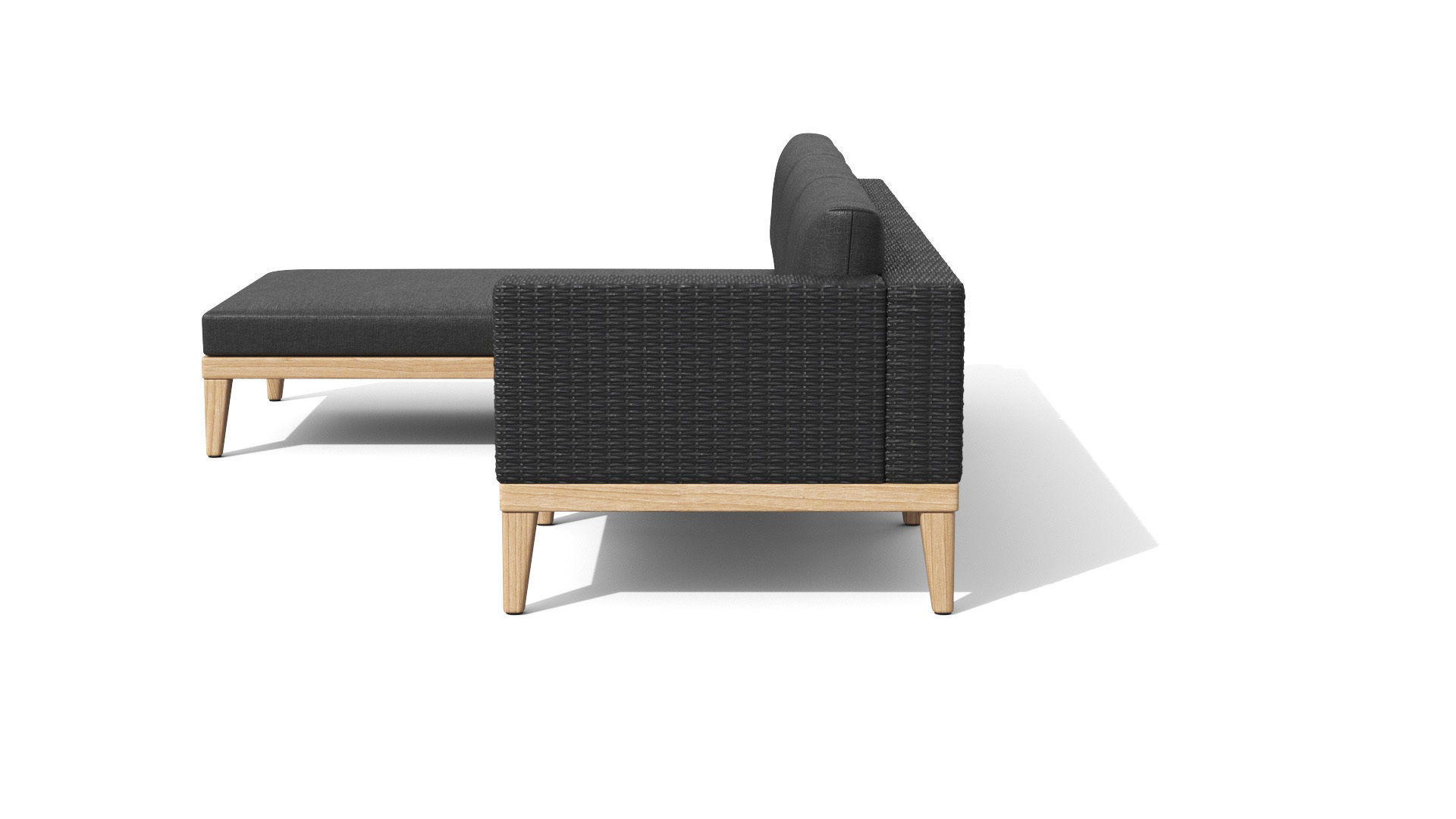 Urba Slate Gray Sectional Sofa Low-poly 3D model_31