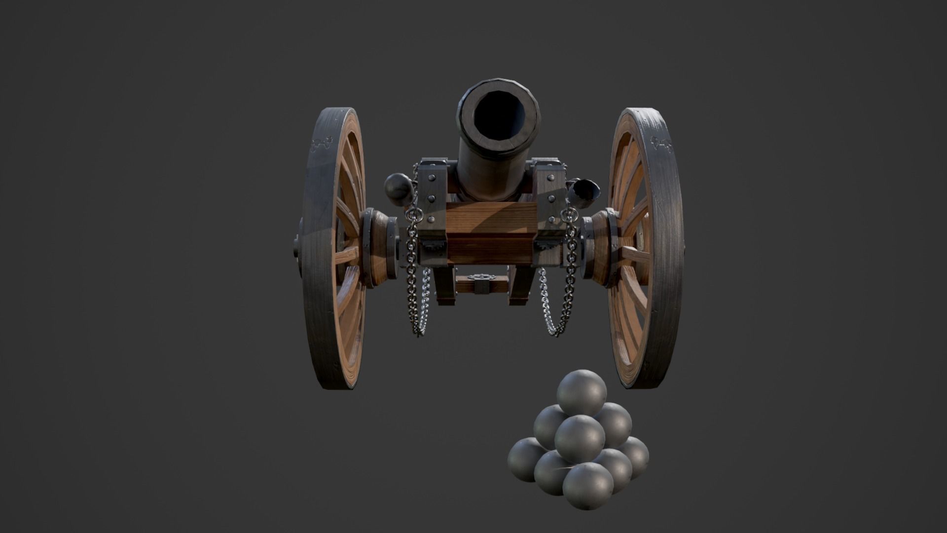 Cannon Ground 3D model_4