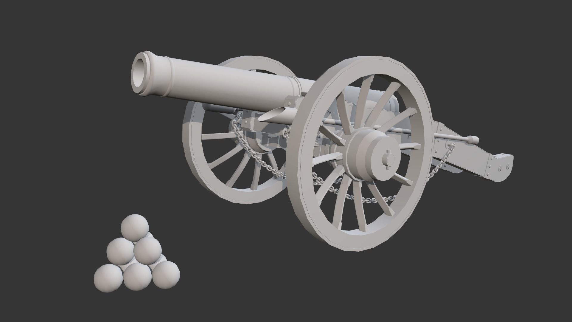 Cannon Ground 3D model_7