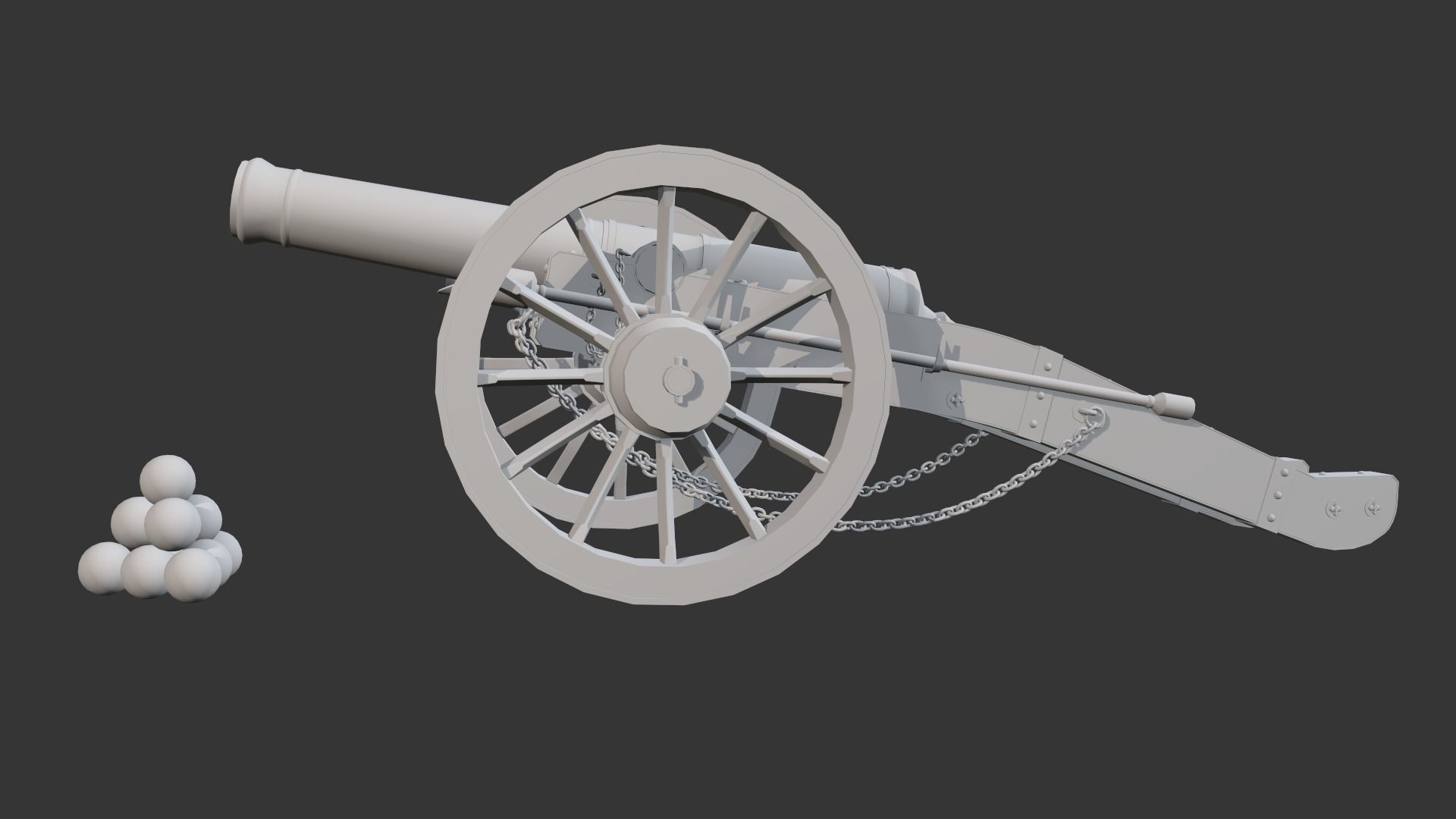 Cannon Ground 3D model_8