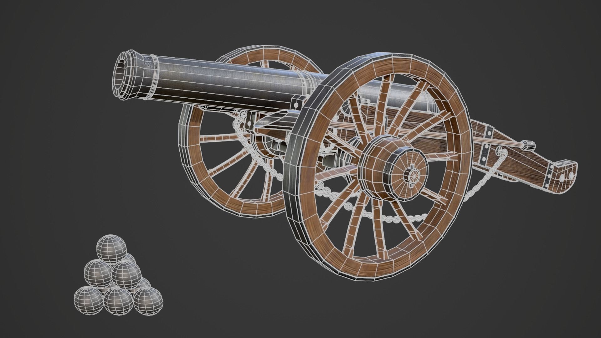 Cannon Ground 3D model_6
