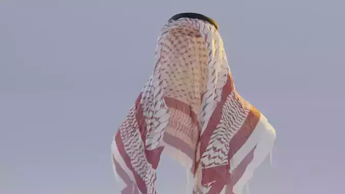 Kafia shemagh Collection - Highpoly and Lowpoly