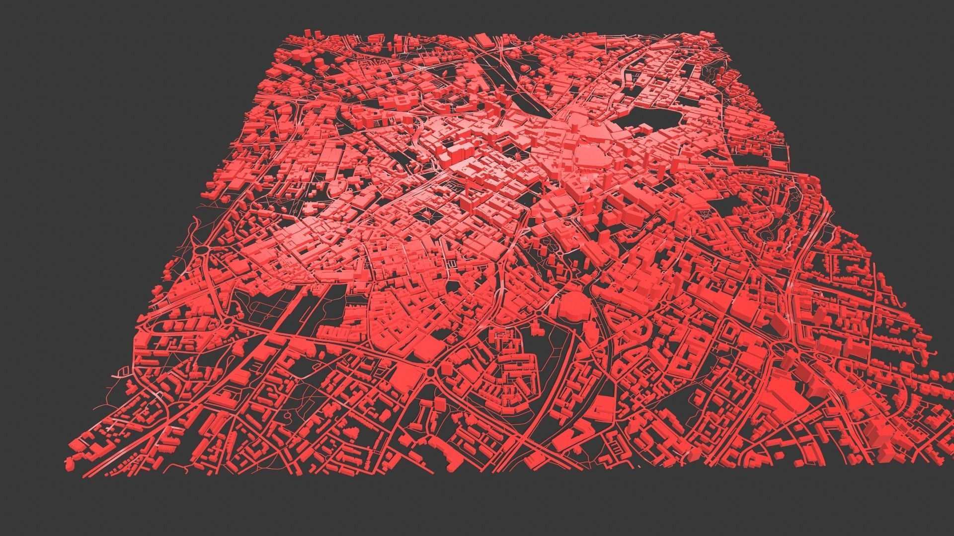 Cityscape Birmingham United Kingdom 3D model_9