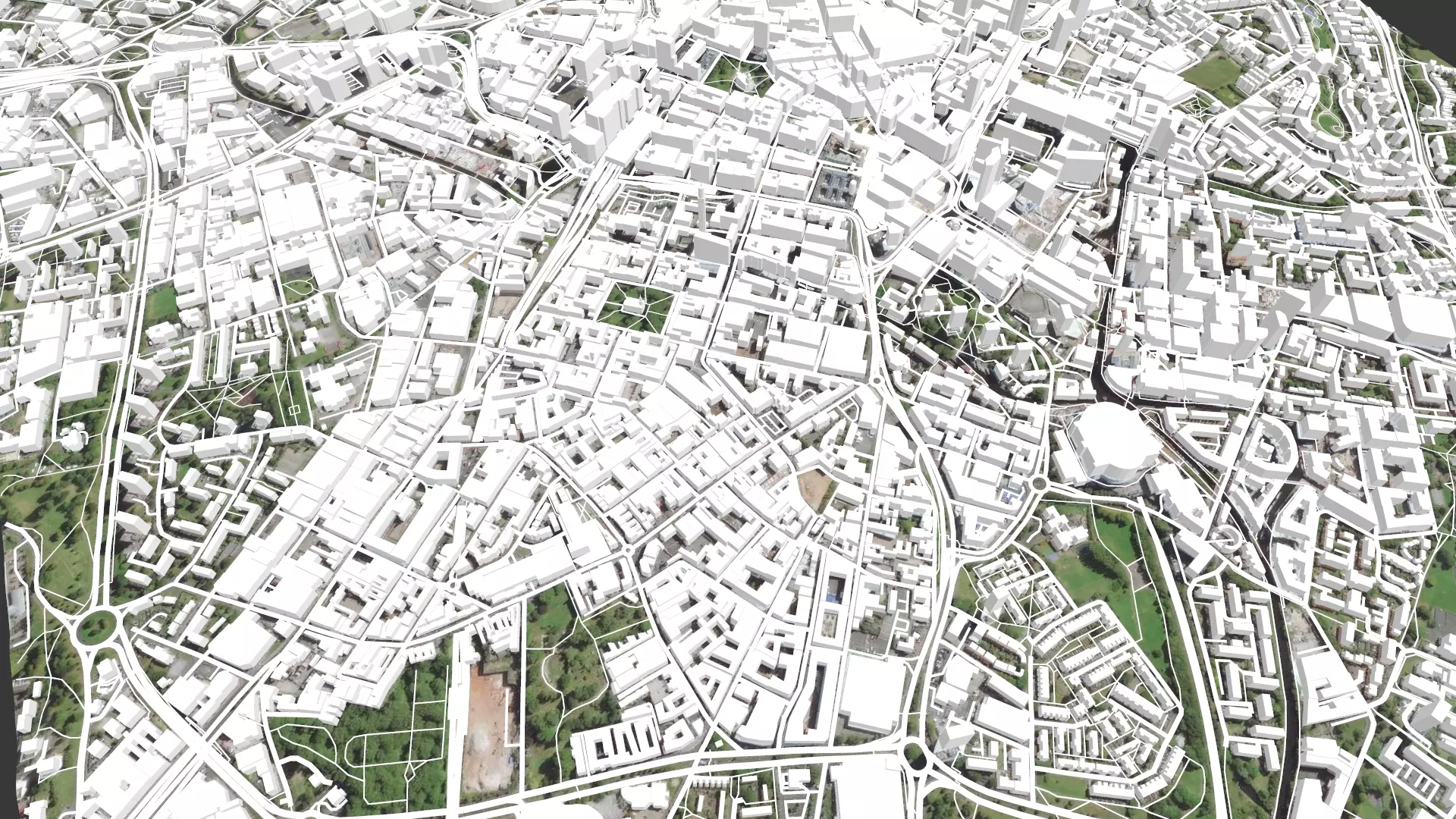 Cityscape Birmingham United Kingdom 3D model_0