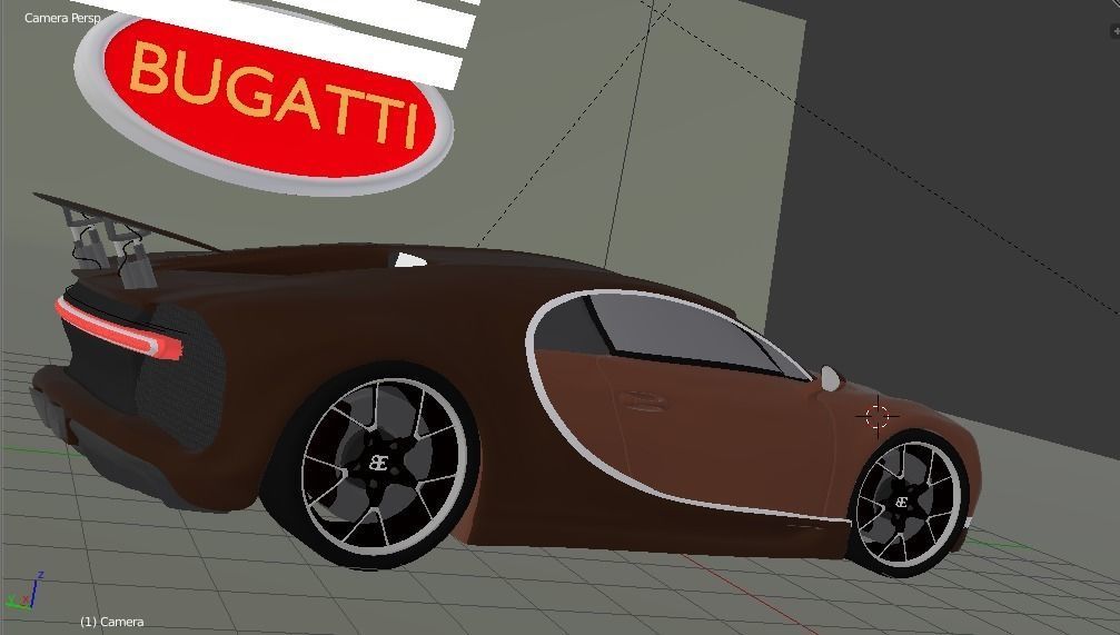 Bugatti car 3D model_3