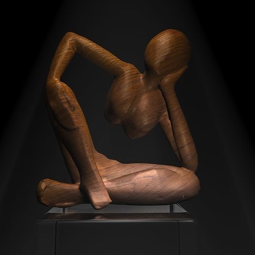 African Statue Free 3D model