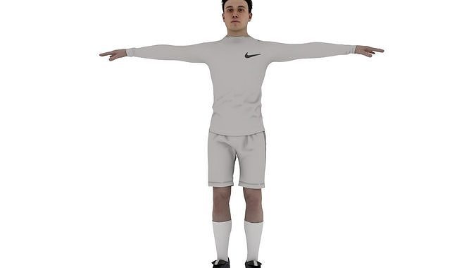 Player male Low-poly 3D model