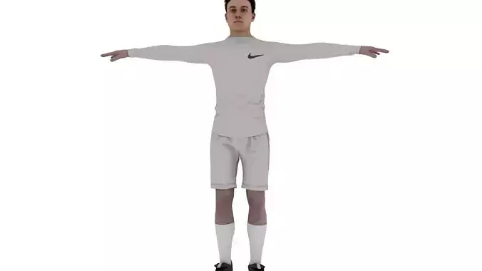 Player male Low-poly 3D model