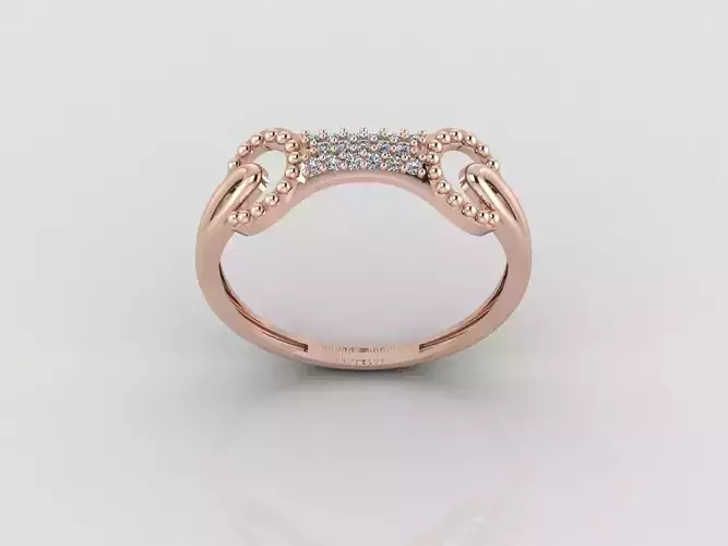 Women Ring Fancy Rings With Stone STL 3DM Render Printable