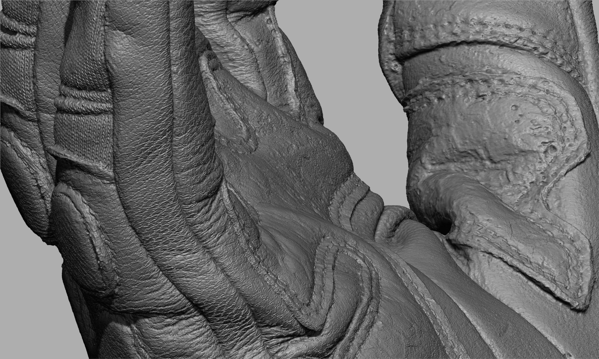 Tactical Gloves 014 Low-poly 3D model_11