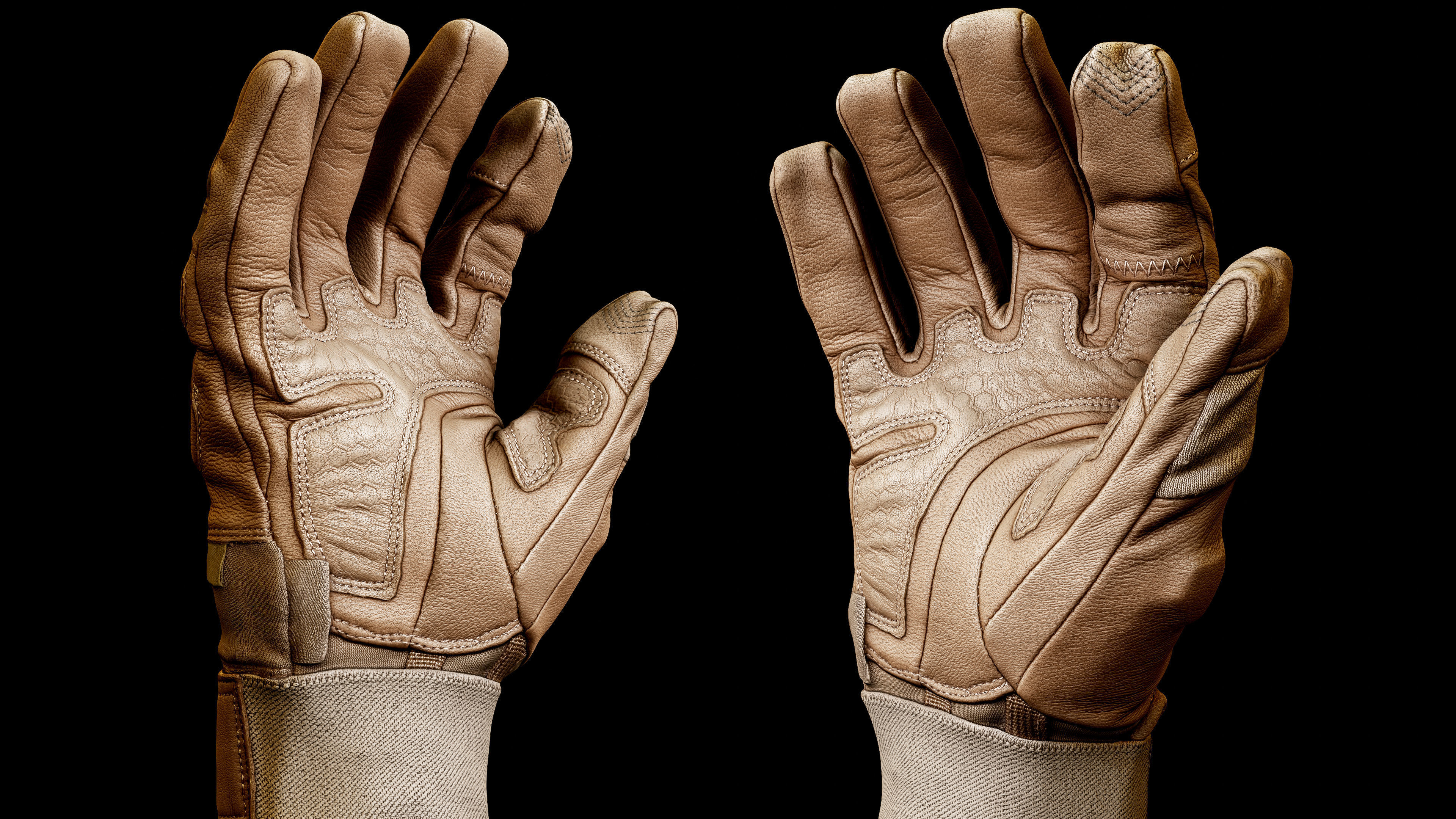 Tactical Gloves 014 Low-poly 3D model_6