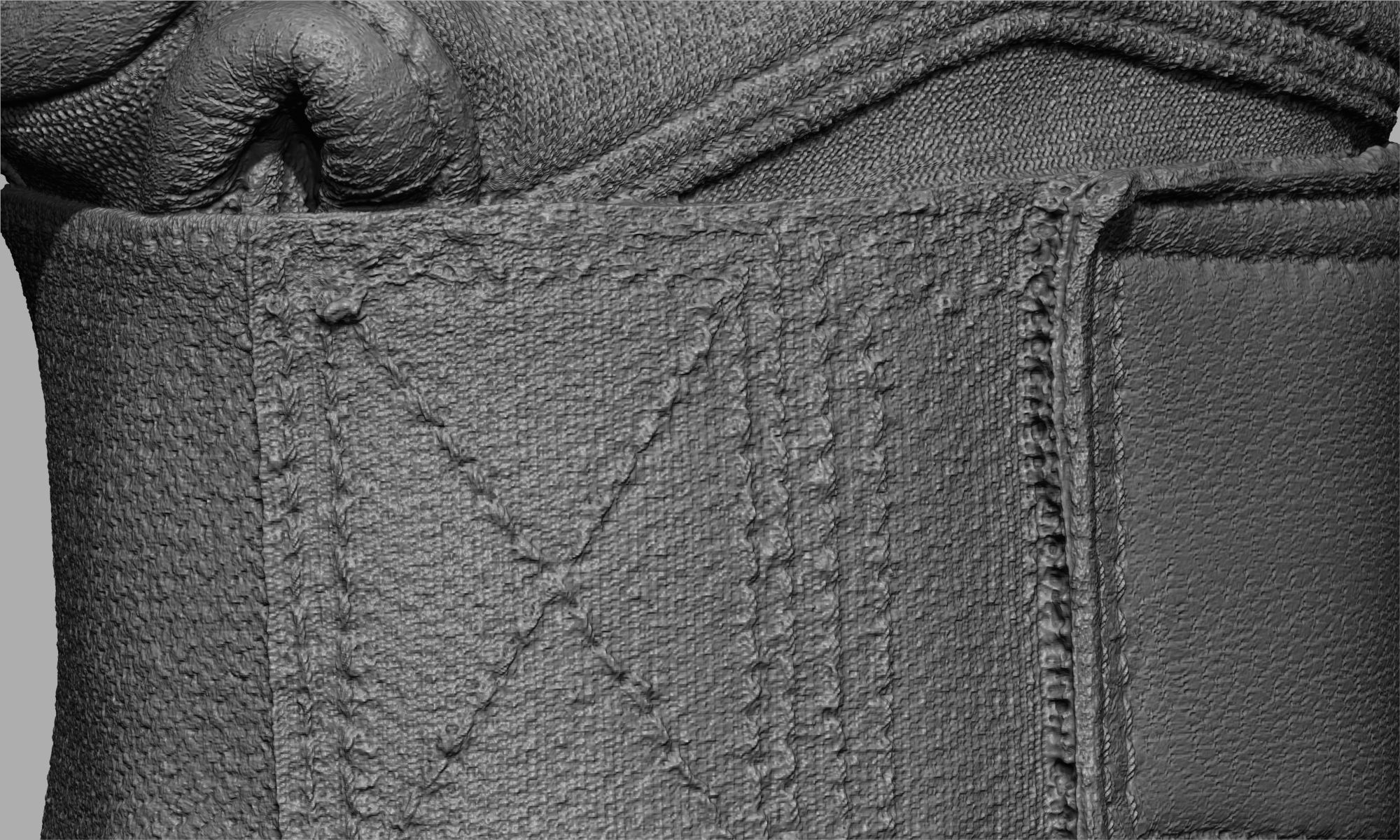 Tactical Gloves 014 Low-poly 3D model_16