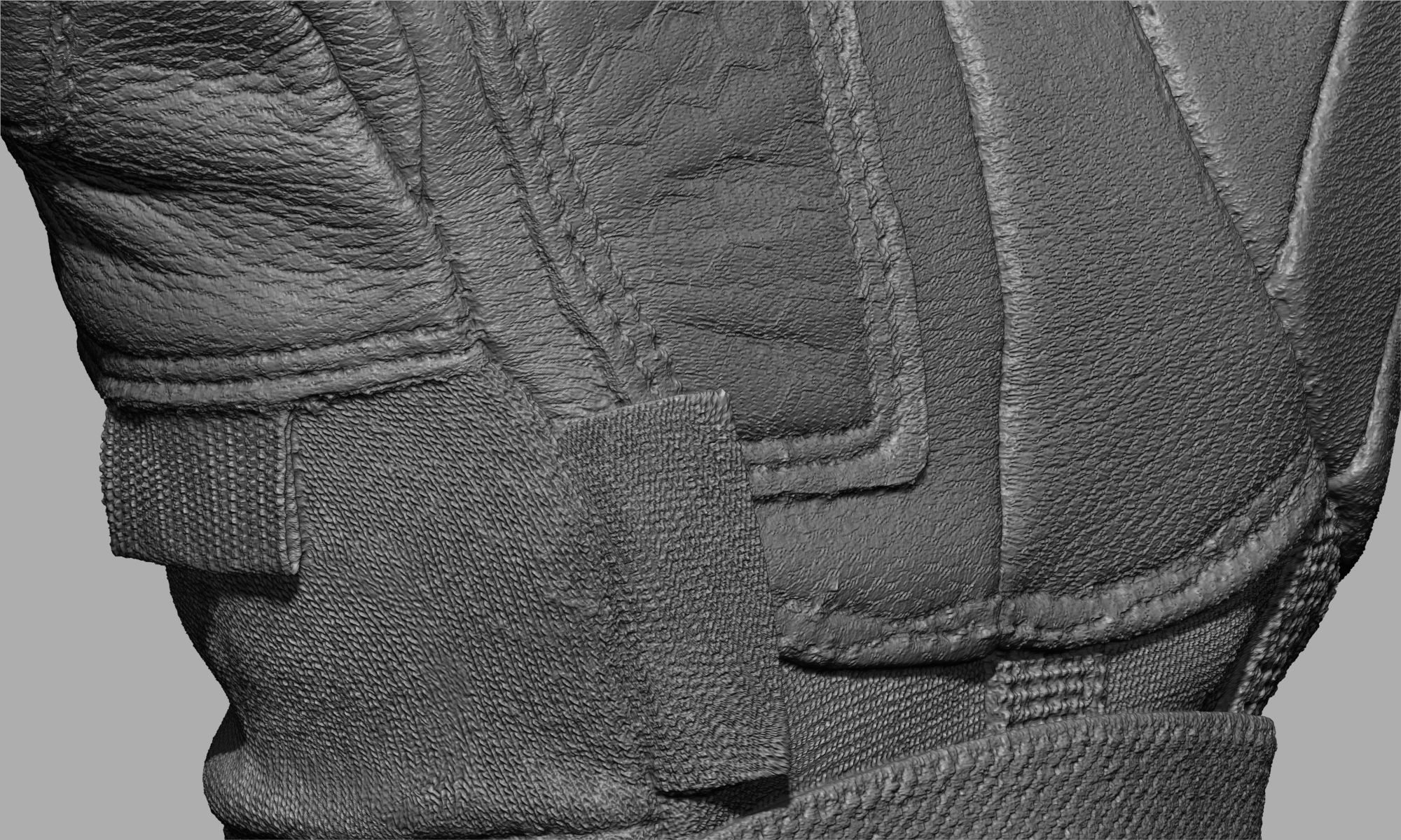 Tactical Gloves 014 Low-poly 3D model_15