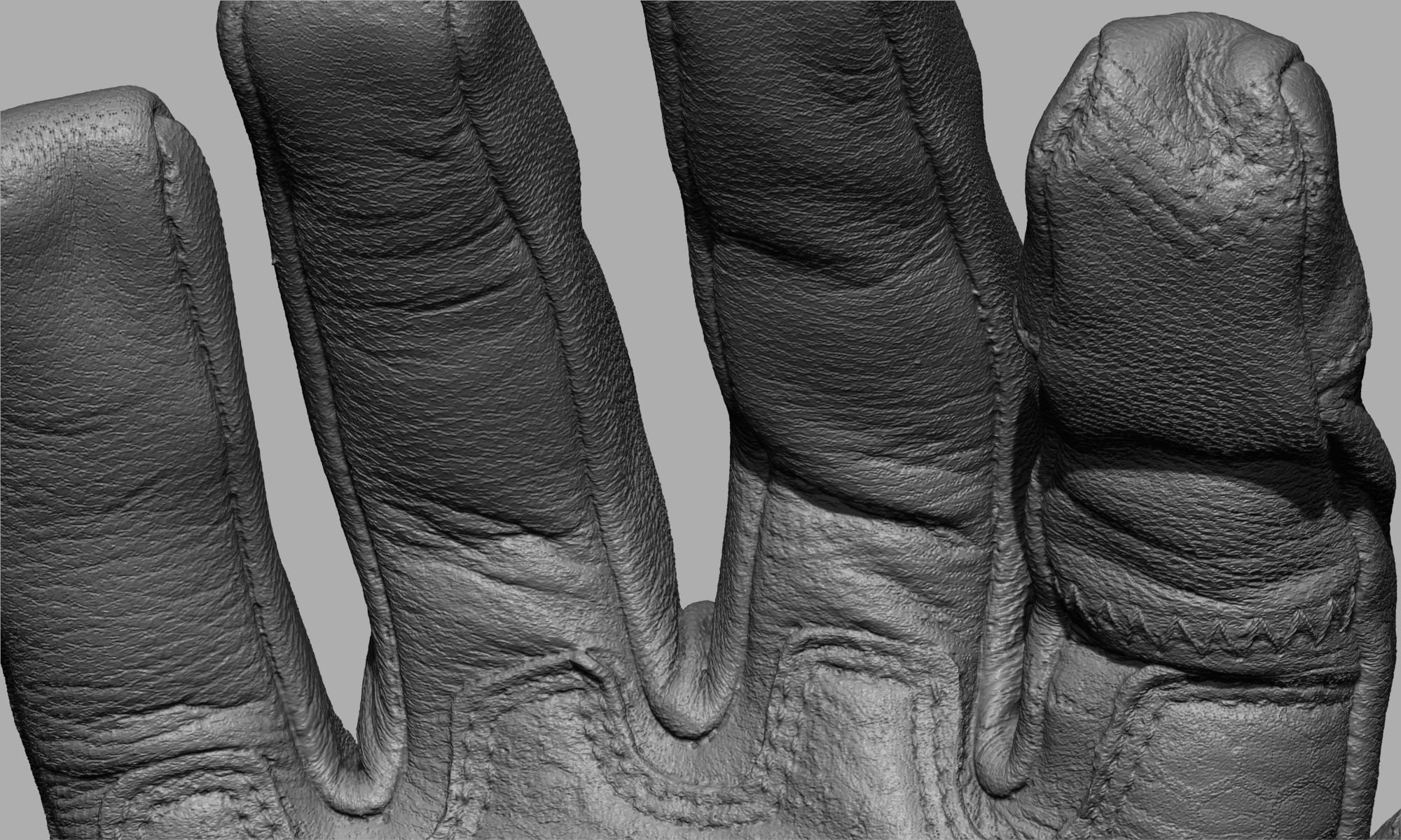 Tactical Gloves 014 Low-poly 3D model_12