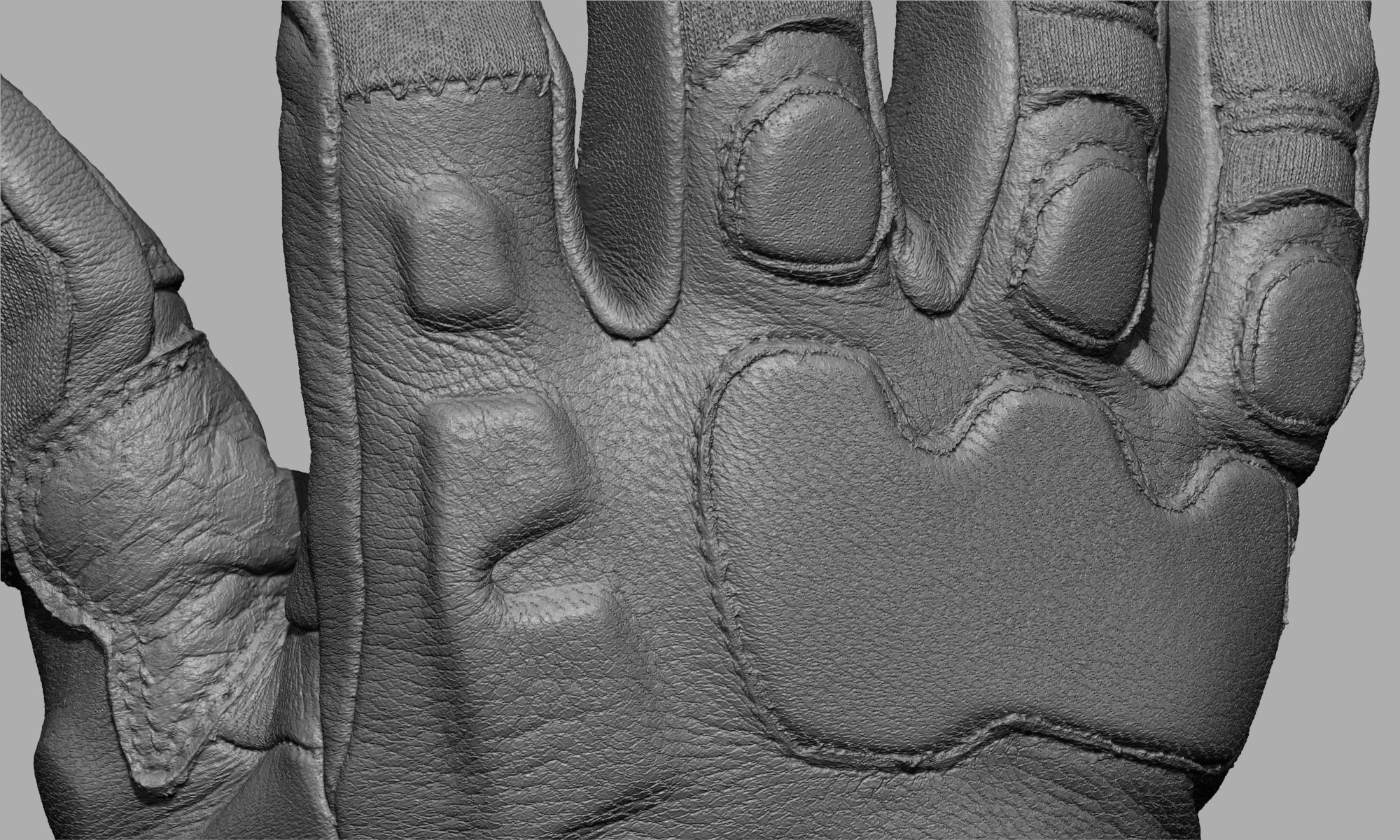 Tactical Gloves 014 Low-poly 3D model_10