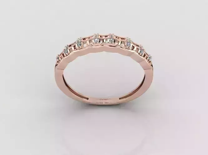 Women Ring Fancy Rings With Stone STL 3DM Render Printable