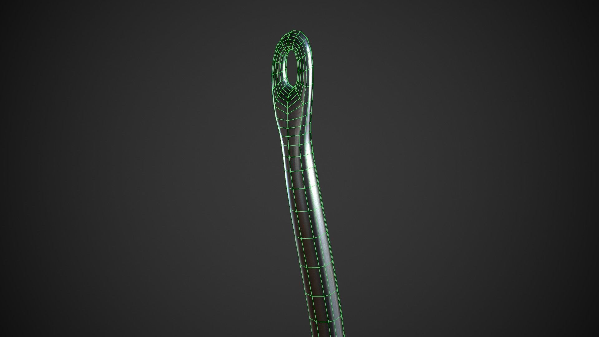 Fishing Hook Low-poly 3D model_8