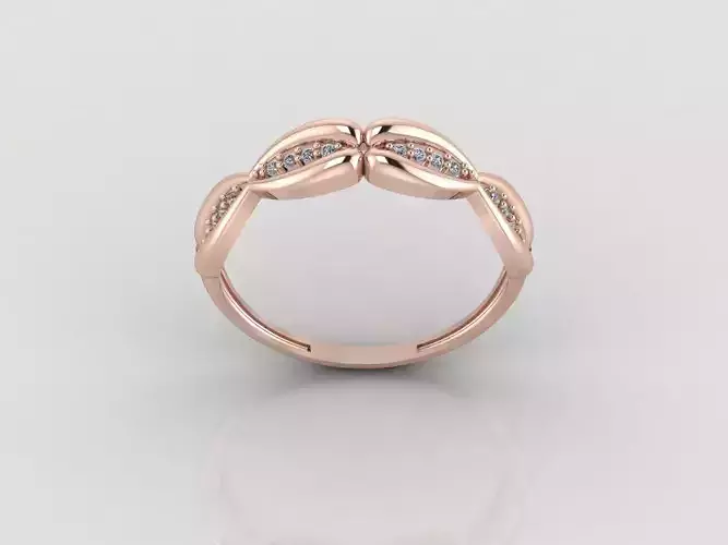 Women Ring Fancy Rings With Stone STL 3DM Render Printable 3D print model
