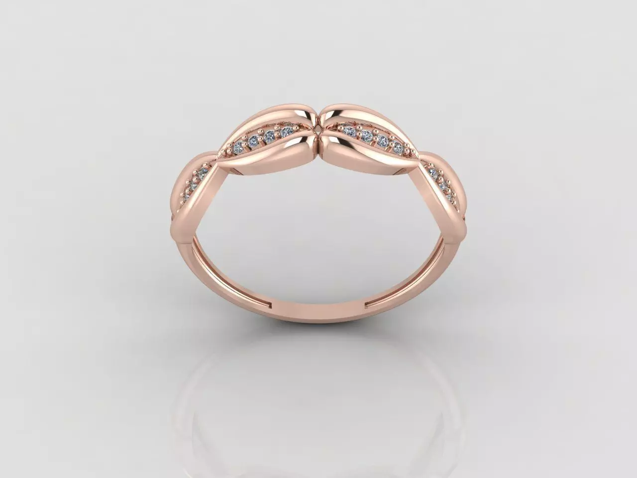 Women Ring Fancy Rings With Stone STL 3DM Render Printable 3D print model_0