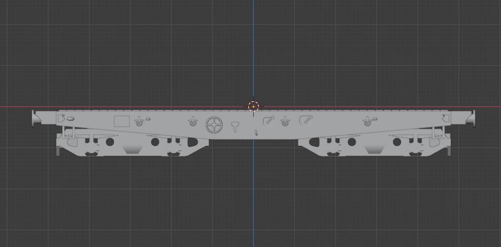 H0 1-87 scale Rlmmps freight car 3D print model_1