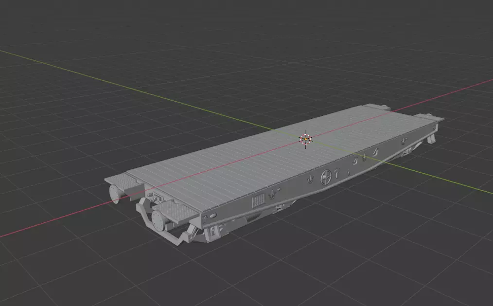 H0 1-87 scale Rlmmps freight car 3D print model_0