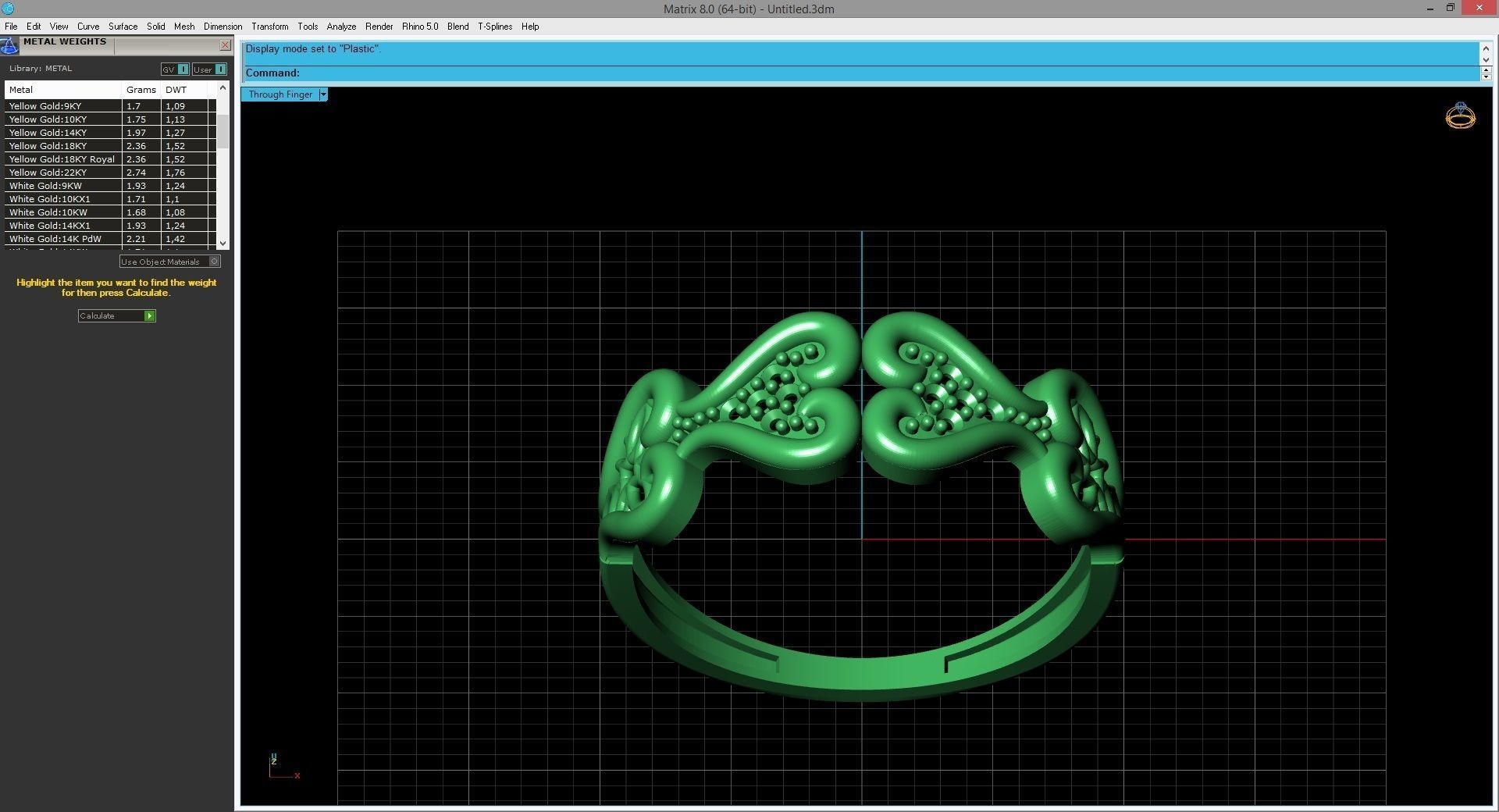 Women Ring Fancy Rings With Stone STL 3DM Render Printable 3D print model_7