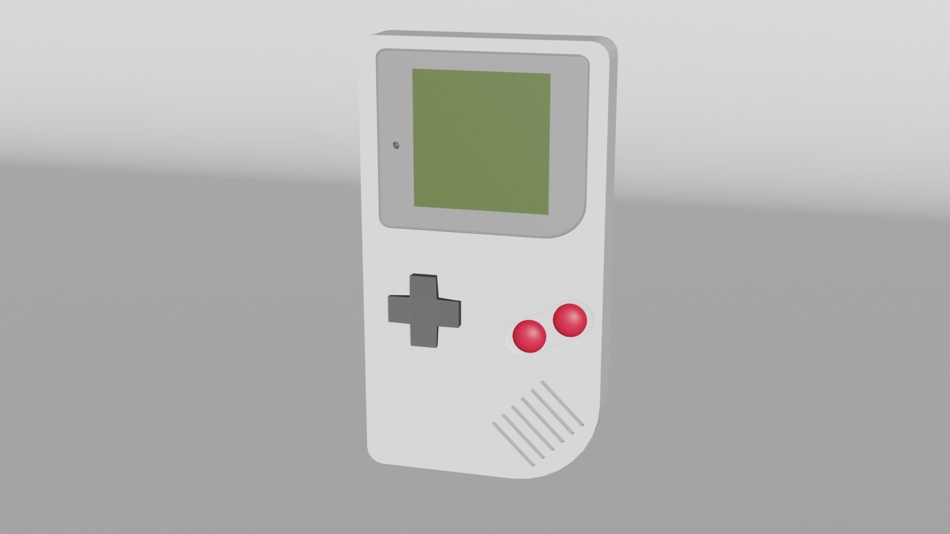 Game Boy Free low-poly 3D model_1